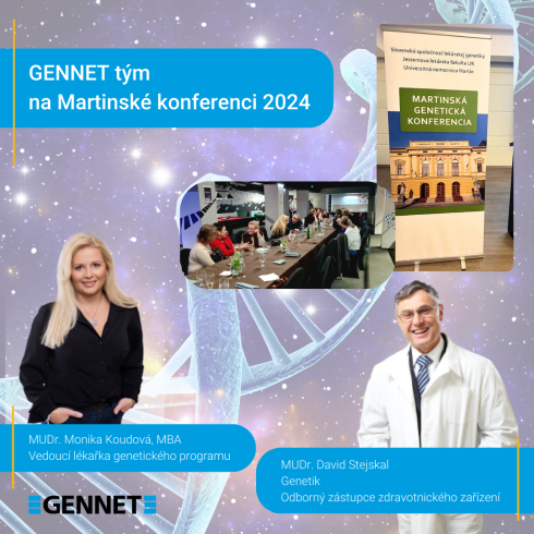 Týmy GENNET prezentovaly výsledky studií na Martinské konferenci