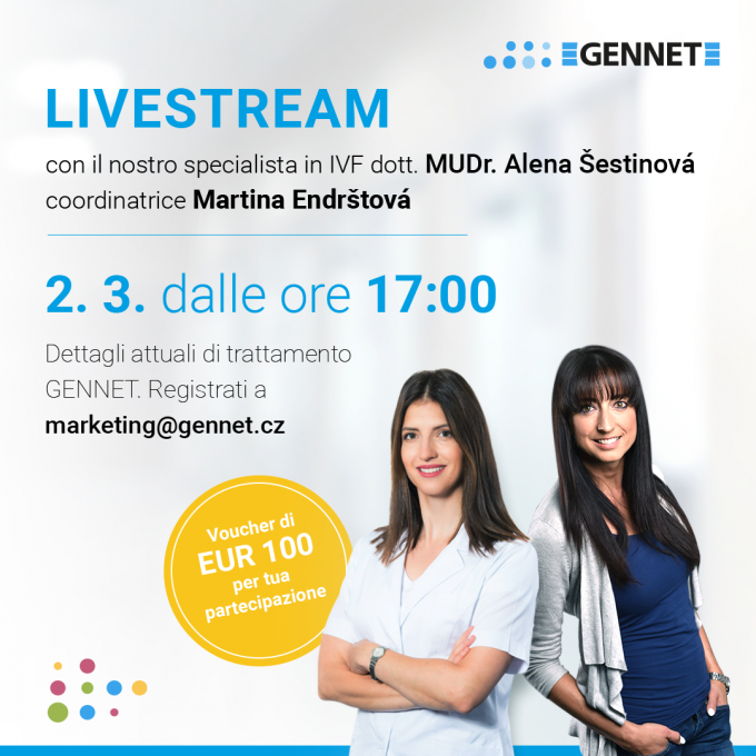 Livestream GENNET -  2. 3. 2023 – alle ore 17:00
